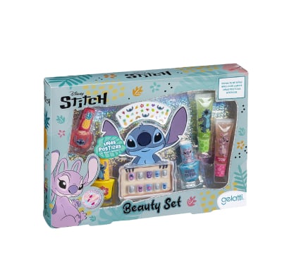 Set de Belleza Disney Stitch Esmaltes y Gloss