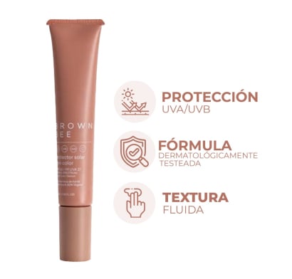Protector Solar Brown Bee Color Light FPS60+ 40 ml