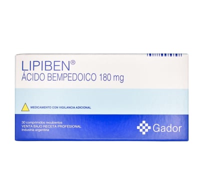 Lipiben 180 mg 30 Comprimidos Recubiertos