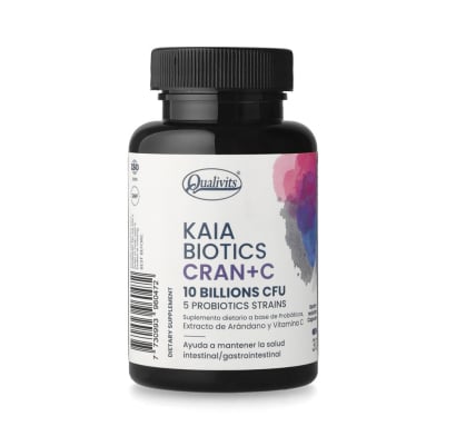 Probióticos Qualivits Kaia Biotics Cran + C 30 Cápsulas Gastroresistentes
