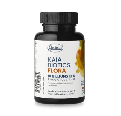 Probióticos Qualivits Kaia Biotics Flora 30 Cápsulas Gastroresistentes