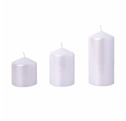 Velas Farma Hogar Blancas 3 Unidades