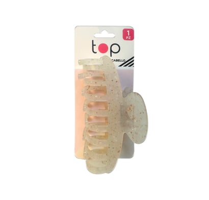 Pinza para el Pelo Top Grande con Glitter 1 Unidad