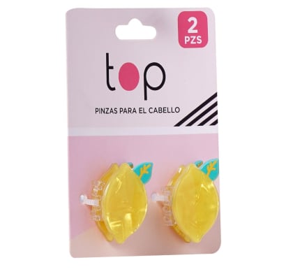 Pinzas para el Pelo Top Limones 2 Unidades