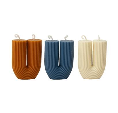 Vela Farma Hogar Decorativa U 1 Unidad Colores Surtidos