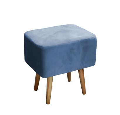 Banqueta Selecta Gamuza Celeste