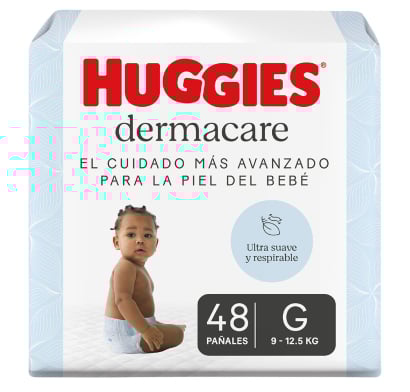 Pañales Huggies Dermacare Talle G 48 Unidades