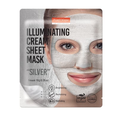 Mascarilla Facial Purederm Illuminating Cream Sheet 1 Unidad