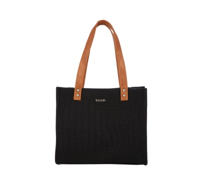 Cartera Terrano Moon Croco Negra