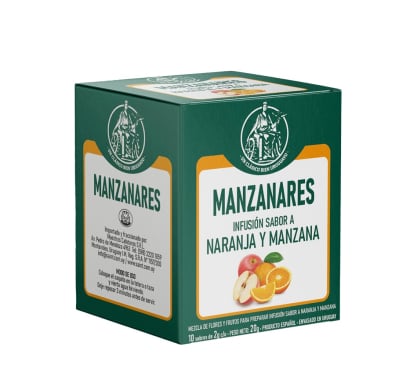Té Manzanares Naranja Manzana 10 Unidades 