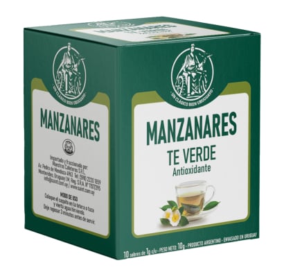 Té Manzanares Verde 10 Unidades 