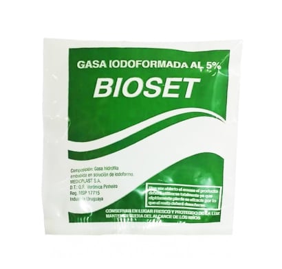 Gasa Estéril Bioset Iodoformada 5% 1 Unidad