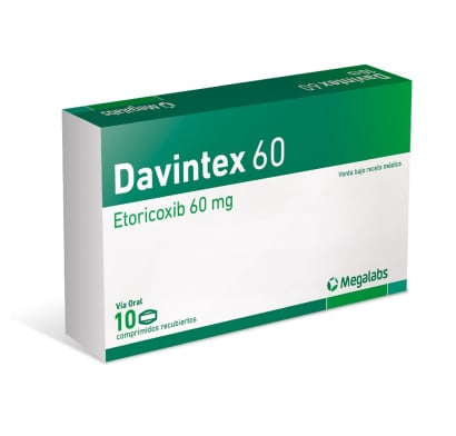 Davintex 60 mg 10 Comprimidos Recubiertos