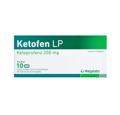 Ketofen 200 mg 10 Comprimidos Gastrorresistentes LP