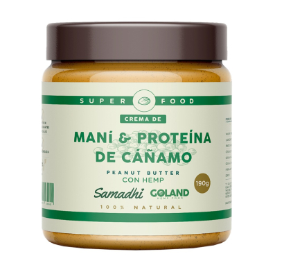 Crema de Maní Samadhi con Proteína de Cáñamo 190 g