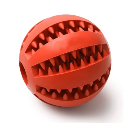 Pelota para Mascotas Petshop Dispensadora de Comida Roja