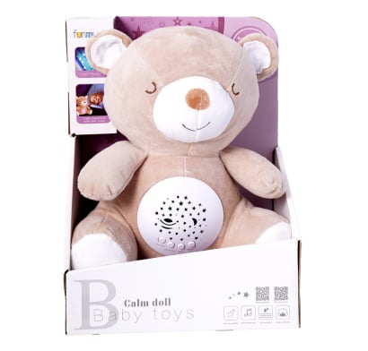 Peluche Proyector Rabbit para Bebé Oso Marrón 