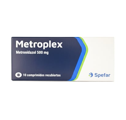 Metroplex 500 mg 10 Comprimidos Recubiertos