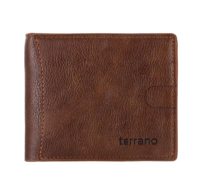 Billetera de Hombre Terrano Símil Jaspeada Marrón