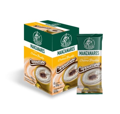 Café Capuccino Manzanares Créme Brulée 6 Unidades