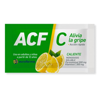 ACF C Caliente 500 mg/300 mg Soluble 1 Sobre