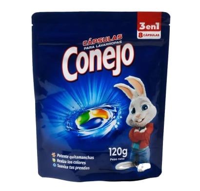 Jabón en Cápsulas para Ropa Conejo 8 Unidades