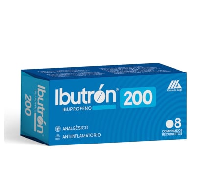 Ibutrón 200 Mg 8 Comprimidos Recubiertos  