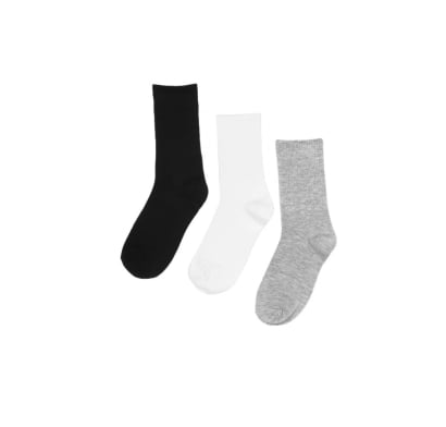 Medias Pimentón Lisas 3 Pares Talle Único