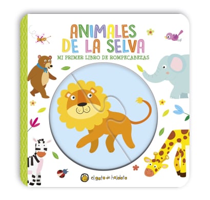 Libro Mi primer rompecabezas - animales de la selva 