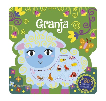 Libro Granja con 50 stickers acolchaditos
