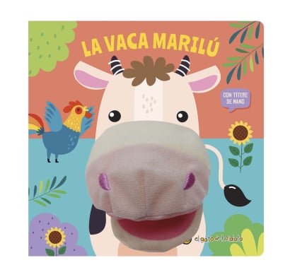 Libro La vaca Marilú con títere de mano
