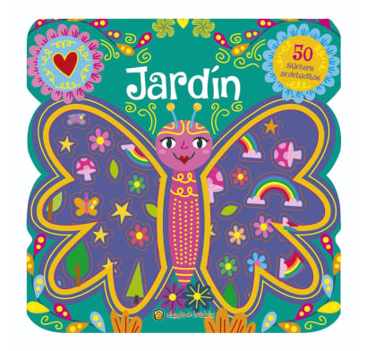 Libro Jardín con 50 stickers acolchaditos