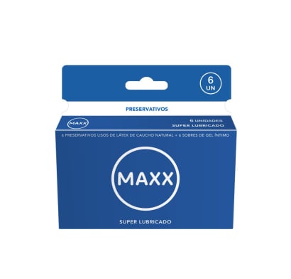 Preservativos Maxx Super Lubricado 6 Unidades