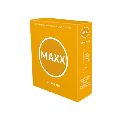 Preservativos Maxx Ultra Fino 3 Unidades