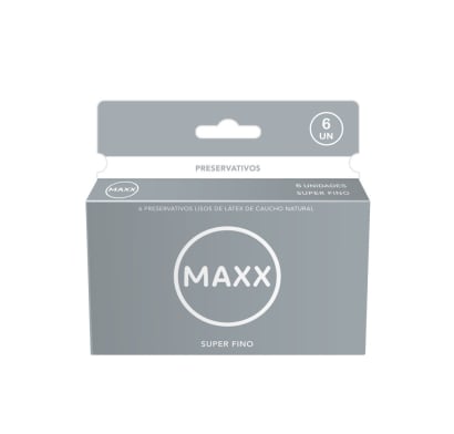 Preservativos Maxx Super Fino 6 Unidades