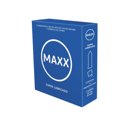 Preservativos Maxx Super Lubricado 3 Unidades