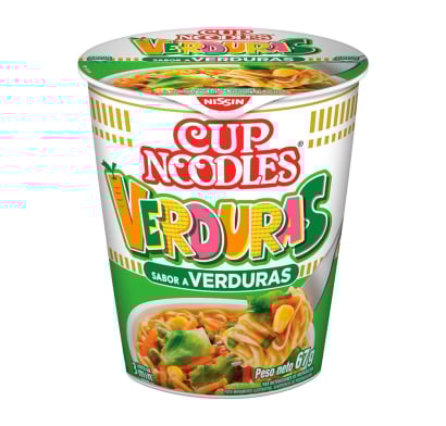 Fideos Nissin en Taza Sabor Verduras 67 g