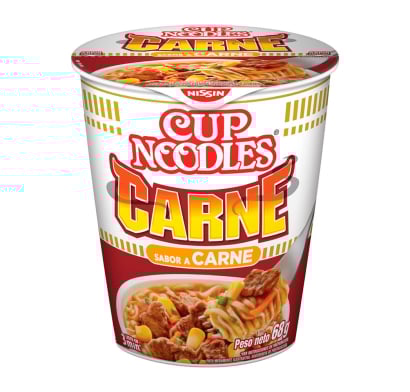 Fideos Nissin en Taza Sabor Carne 69 g