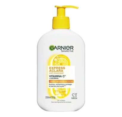 Crema Limpiadora Garnier Clean Anti-manchas Vitamina C 250 ml