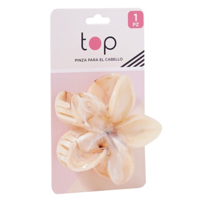 Pinza para el Pelo Top Flor Beige 1 Unidad