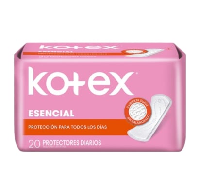 Protectores Diarios Kotex Esencial 20 Unidades