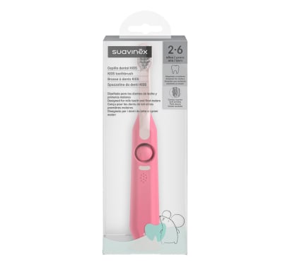 Cepillo de Dientes Suavinex Infantil de 2 a 6 Años Rosa