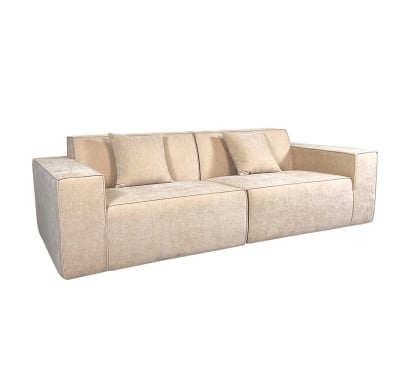 Sillón 2 Cuerpos Comprimido Beige
