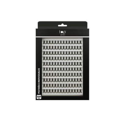 Pestañas Postizas Top Premium Individuales 200 Unidades  