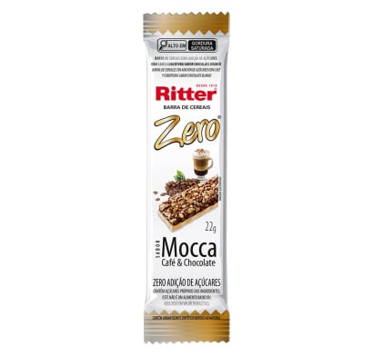 Barra de Cereal Ritter Zero Café y Chocolate Blanco 22 g