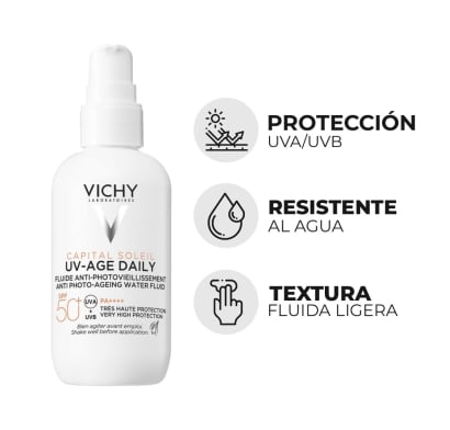 Protector Solar Vichy Capital Soleil Uv Age Daily FPS50+ 80 ml