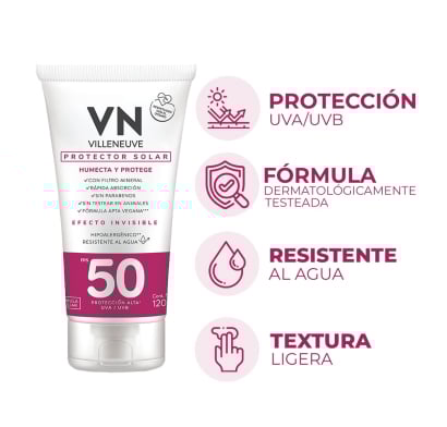 Protector Solar Villeneuve FPS50+ 120 ml