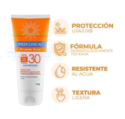 Protector Solar Medclinical FPS30 120 g 