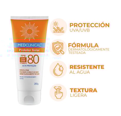 Protector Solar Medclinical FPS80 200 g 
