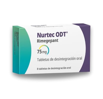 Nurtec ODT 75 mg 8 Tabletas de Desintegración Oral